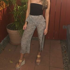 J. Crew Animal Print Trousers